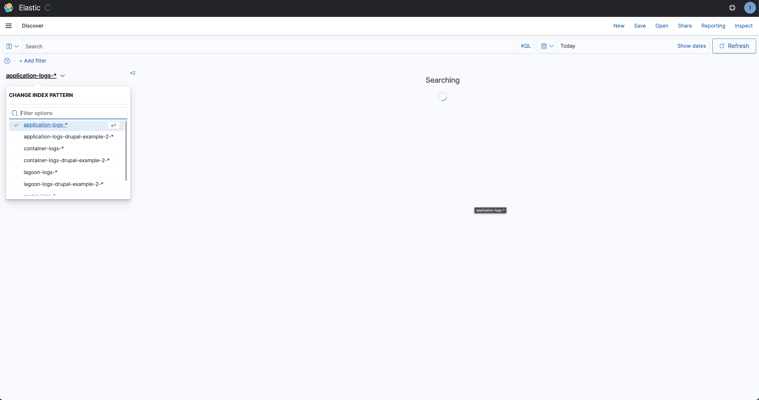 Log-index menu
